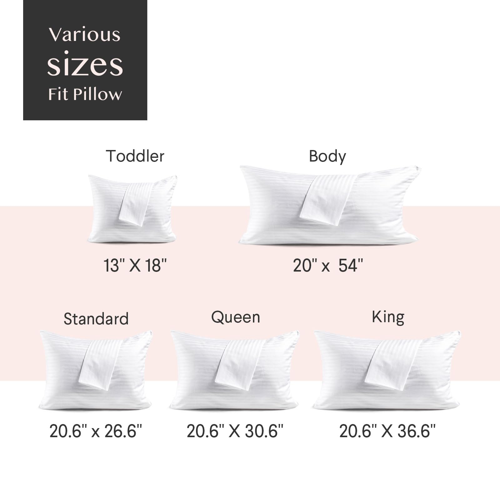 FAUNNA 600TC 100% Cotton Pillow Protectors, Standard Size (20x26), 4 Pack, Oeko-TEX Certified, Hotel Grade Pillow Cover with Silent Zipper, Zip Up Pillow Cases, White