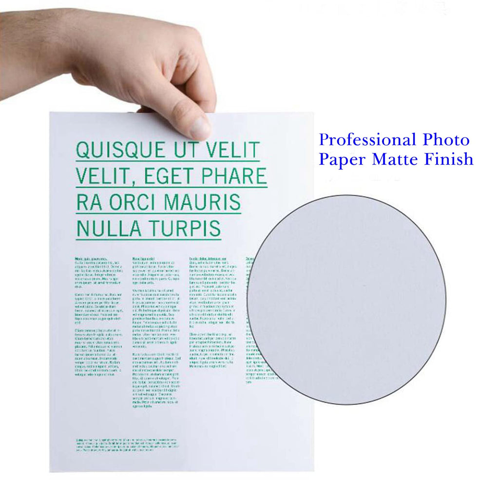 Uinkit 120 Sheets Presentation Paper Matte 8.5x11 Inkjet 49lb 180gsm Single Side Printable Photo for All Dye Ink Inkjet Printers