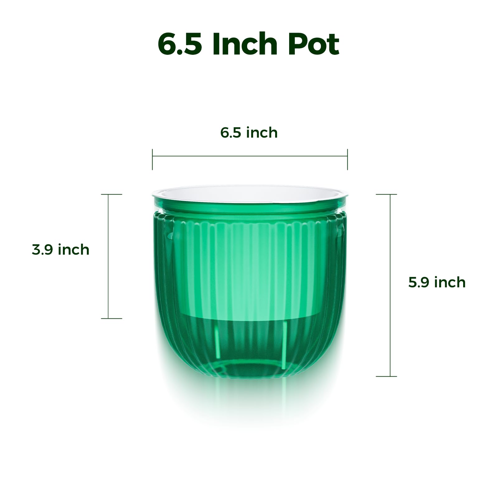 Bamworld Hanging Planters for Indoor Plants Self Watering Pots with Drainage Hole 3 Pack 6.5 Inch Outdoor Plant Hanger Hanging Pots with 3 Hooks Chains Spider Plants Live House Planters(Emerald)
