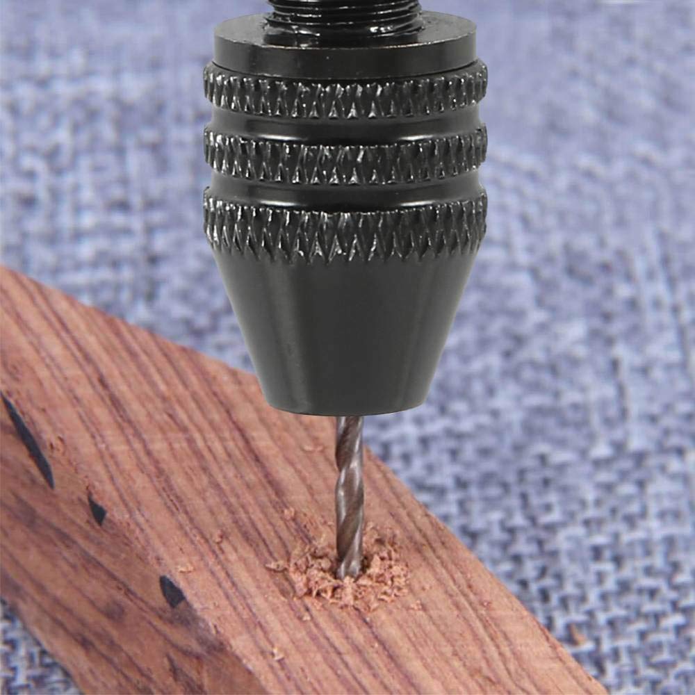 57pcs Pin Vise Hand Drill Bits Set, Mini Hand Drill Rotary Tools Accessories Kit with 0.3-3mm Twist Drills, 0.1-1mm Mini Drills Vise for DIY Clay Resin Casting Molds, Making Jewelry Pendant (57 pcs)