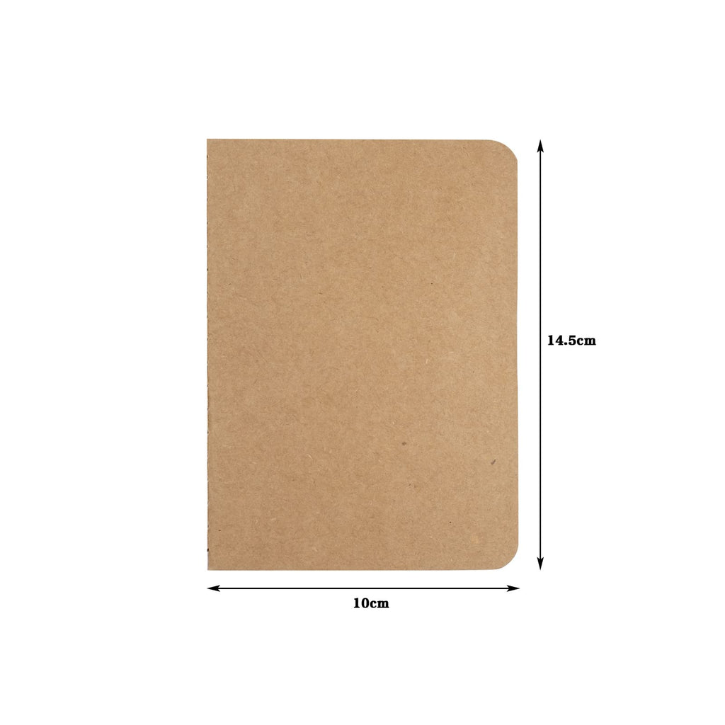 48 Pack Small Blank Kraft Notebooks,Unlined Mini Journal Notebook 4” x 5.7” Blank Notepads Kraft Pocket Notebooks Bulk for Travelers, Students and Doodlers,48 Pages