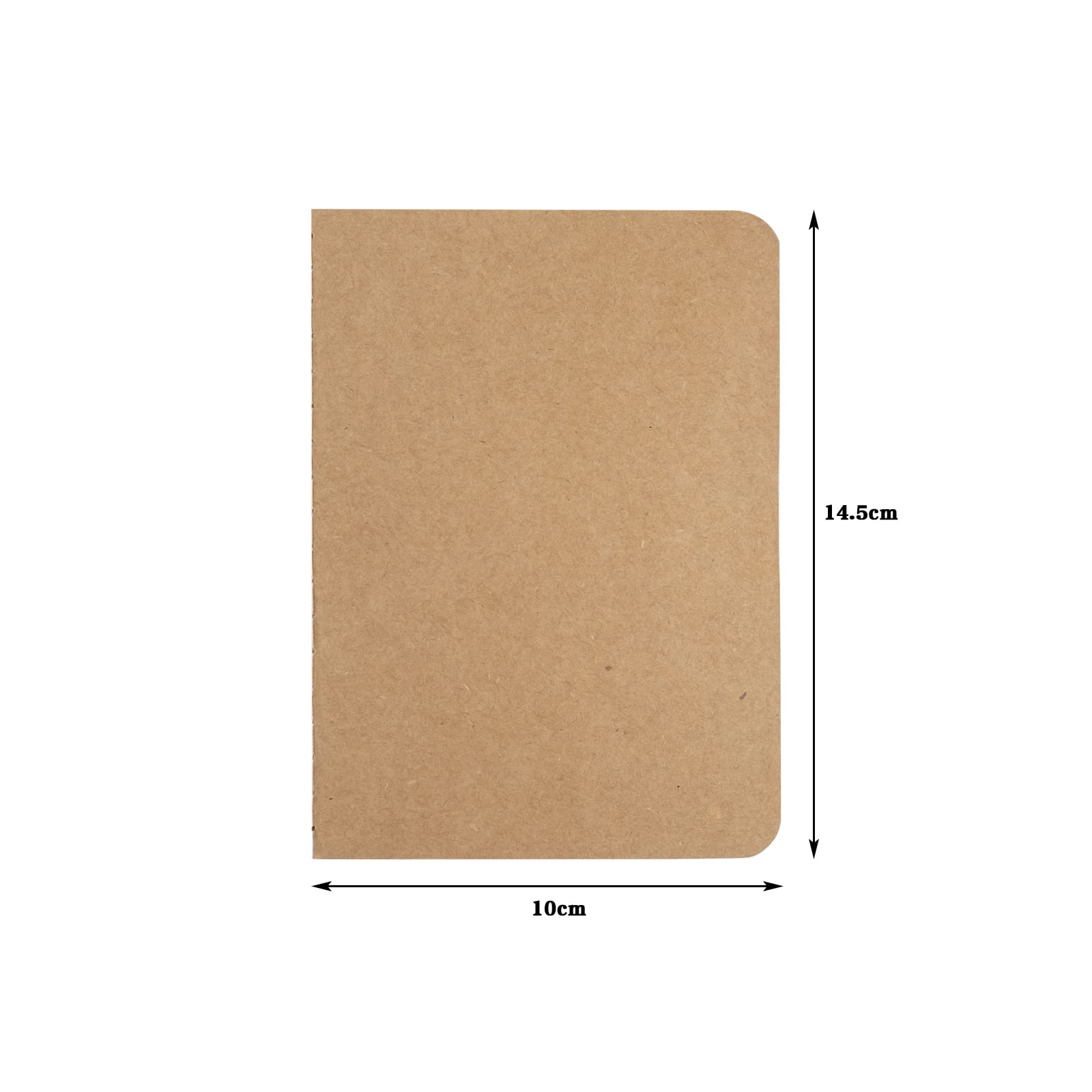 48 Pack Small Blank Kraft Notebooks,Unlined Mini Journal Notebook 4” x 5.7” Blank Notepads Kraft Pocket Notebooks Bulk for Travelers, Students and Doodlers,48 Pages
