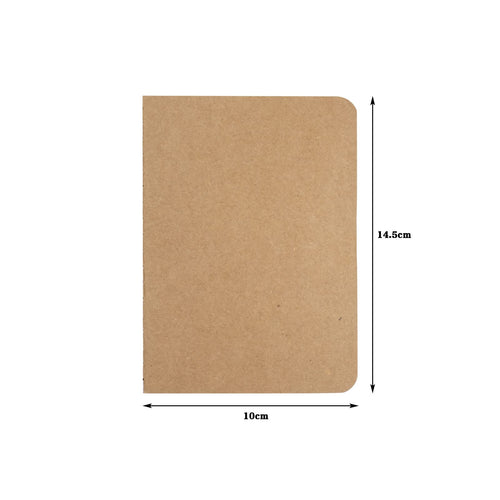 48 Pack Small Blank Kraft Notebooks,Unlined Mini Journal Notebook 4” x 5.7” Blank Notepads Kraft Pocket Notebooks Bulk for Travelers, Students and Doodlers,48 Pages