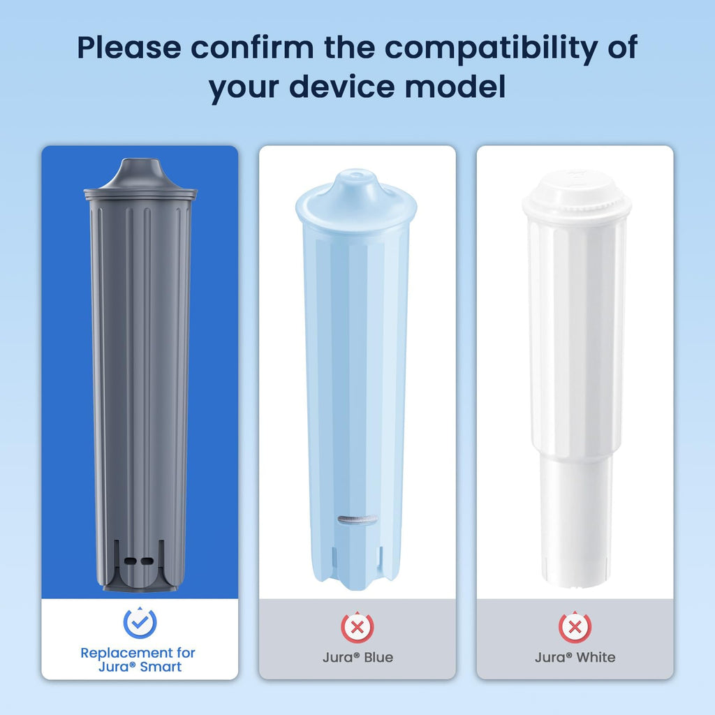GLACIER FRESH Water Filter Compatible with Jura 71794 Claris Smart+ Filter Cartridge, Fits E6, E8, Z8, Z6, J6, ENA8, WE6, WE8 Coffee Machines, NSF/42 Certified, 1 Pack