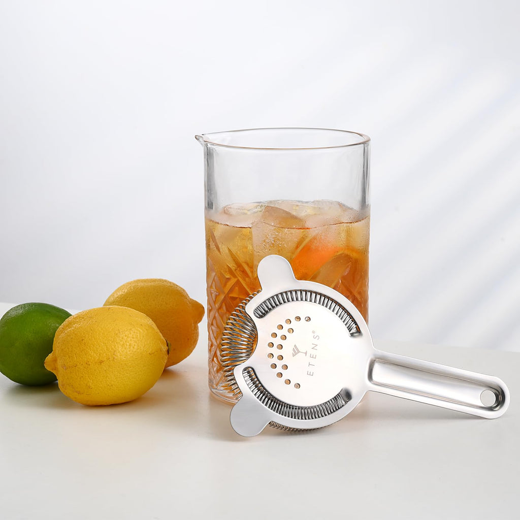 Etens Cocktail Strainer 2 Pack, Bulk Bar Strainers for Bartending, Martini Strainer for Boston Shaker Mixing Glass, Bartender Hawthorne Strainer w/Removable Spring – Bar Supplier for Restaurant