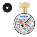 MEASUREMAN 2-1/2" Dial Water Pressure Test Gauge,0-200psi/kpa, 3/4" Female Garden Hose Thread, with Memory Red Pointer, for Measuring Water Pressure