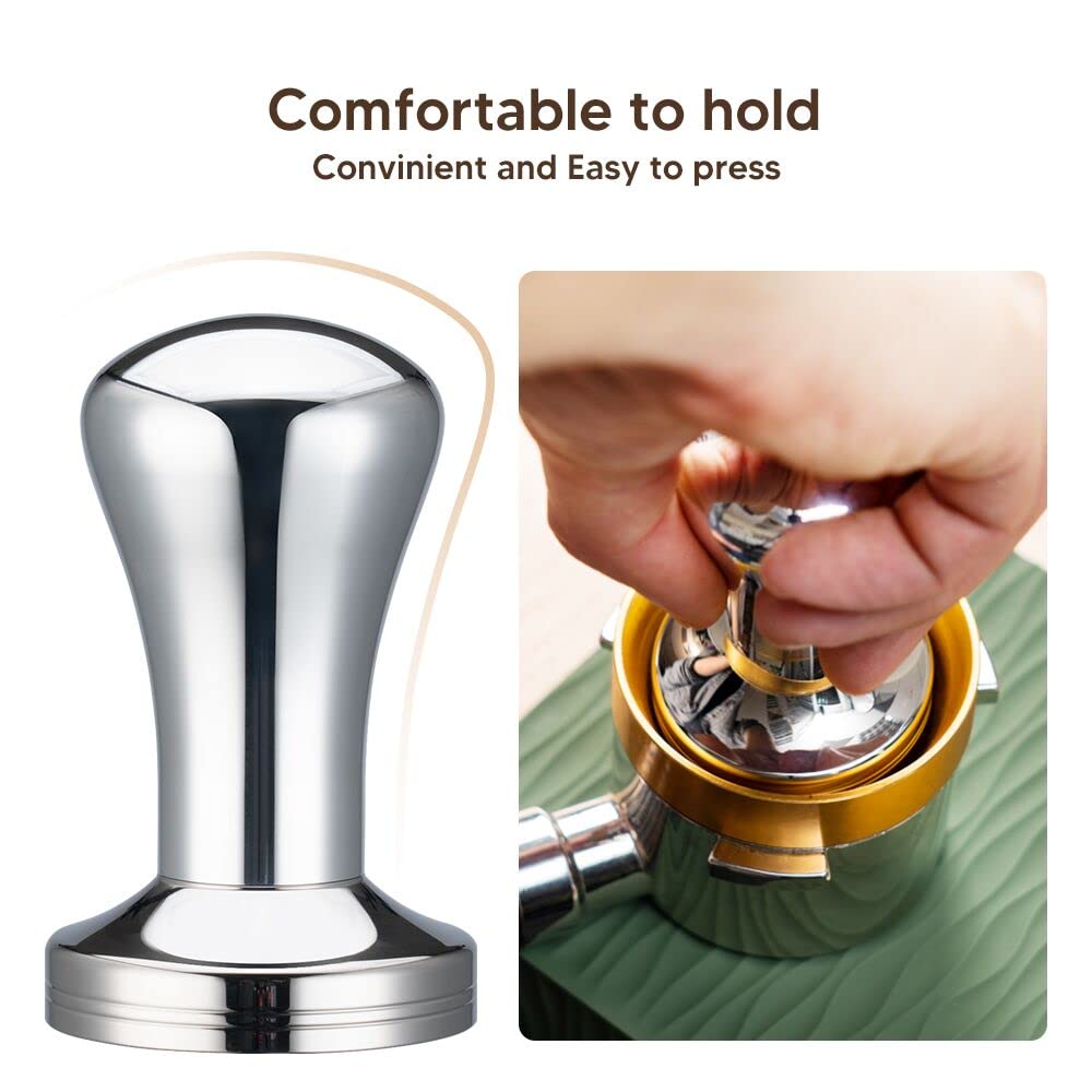 HAILASRE Espresso Coffee Tamper 51mm Stainless Steel Barista Espresso Base Coffee Bean Press