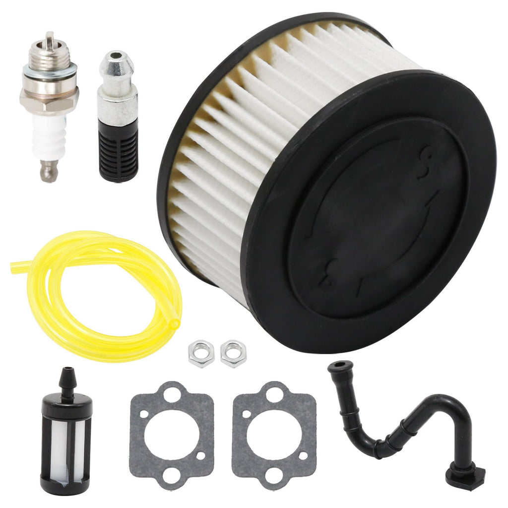 laffoonparts HD2 Air Fuel Filter Kit Replacement for Stihl MS261 MS291 MS311 MS341 MS391 MS261C MS271C MS362C Chainsaw Hi-Flow pleated Air filter 1113 120 1603, 1141 120 1604