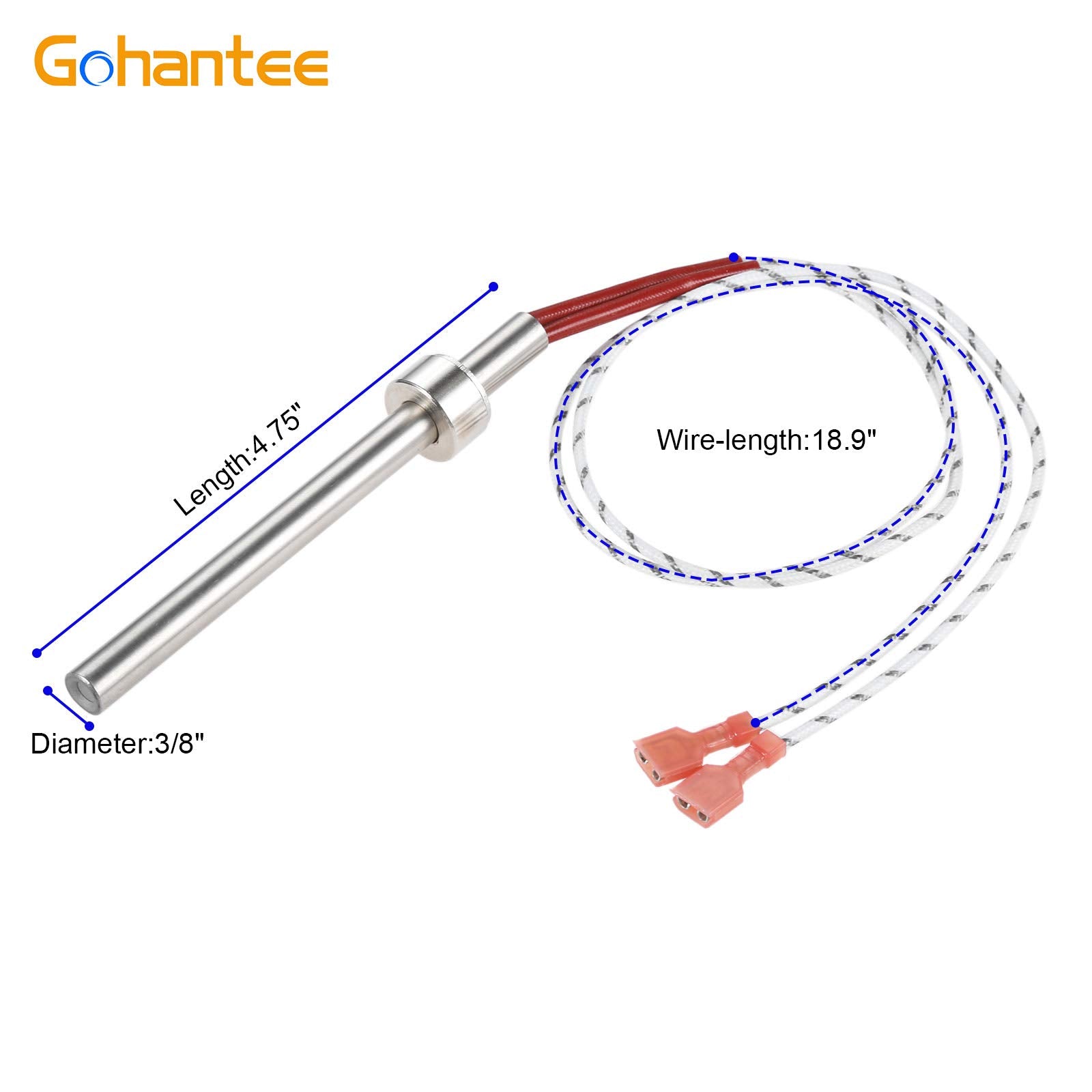 PU-CHA Igniter Compatible with Englander Pellet Stove Igniter, England Stove Works Igniter 300W 4.75"