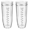for Ninja Pro Personal Blender Cups 32oz Large Replacement Cup Compatible with Ninja Nutri Professional Plus Kitchen System bl450c BL451C bl481c BN750C bn751c BN801C bn400c SS101C ss351c (2 Pack)