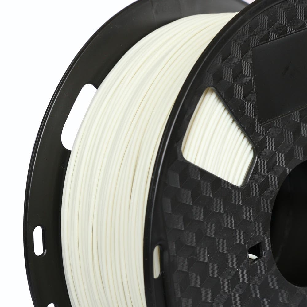 CC3D PLA Max Bone White PLA Filament 1.75 mm 1KG 3D Printer Filament 2.2LBS 3D Printing Material Stronger Pro Plus + Ivory White Bone Color