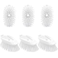 6 Pack Soap Dispensing Brush Replacement Head