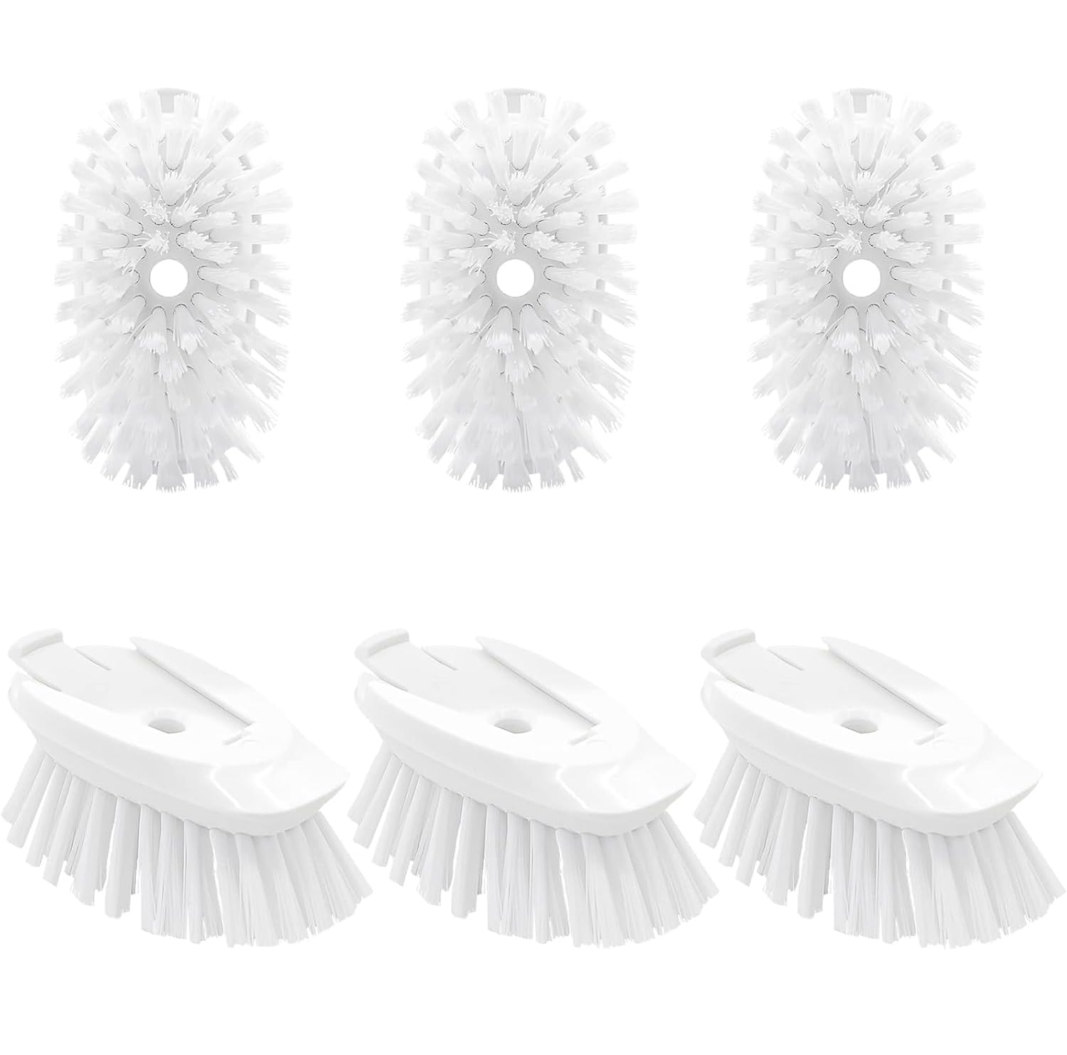 6 Pack Soap Dispensing Brush Replacement Head