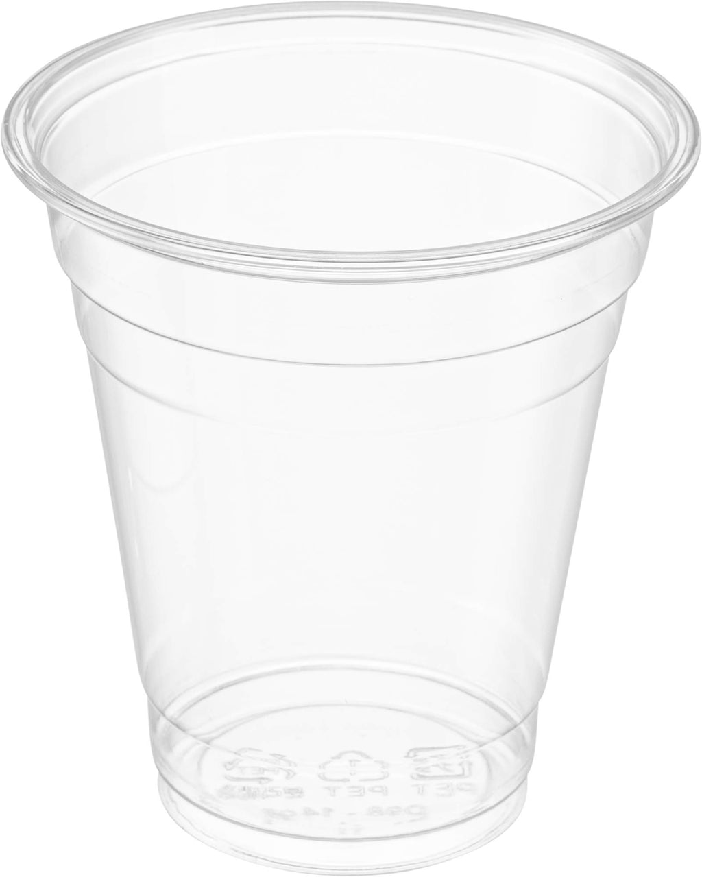 [50 Sets - 12 Oz] Crystal Clear Plastic PET Cups With Dome lids for Iced Coffee, Cold Drinks, Milkshake, Slush Cups, Smoothy's, Slurpee, Party's, Plastic Disposable Cups