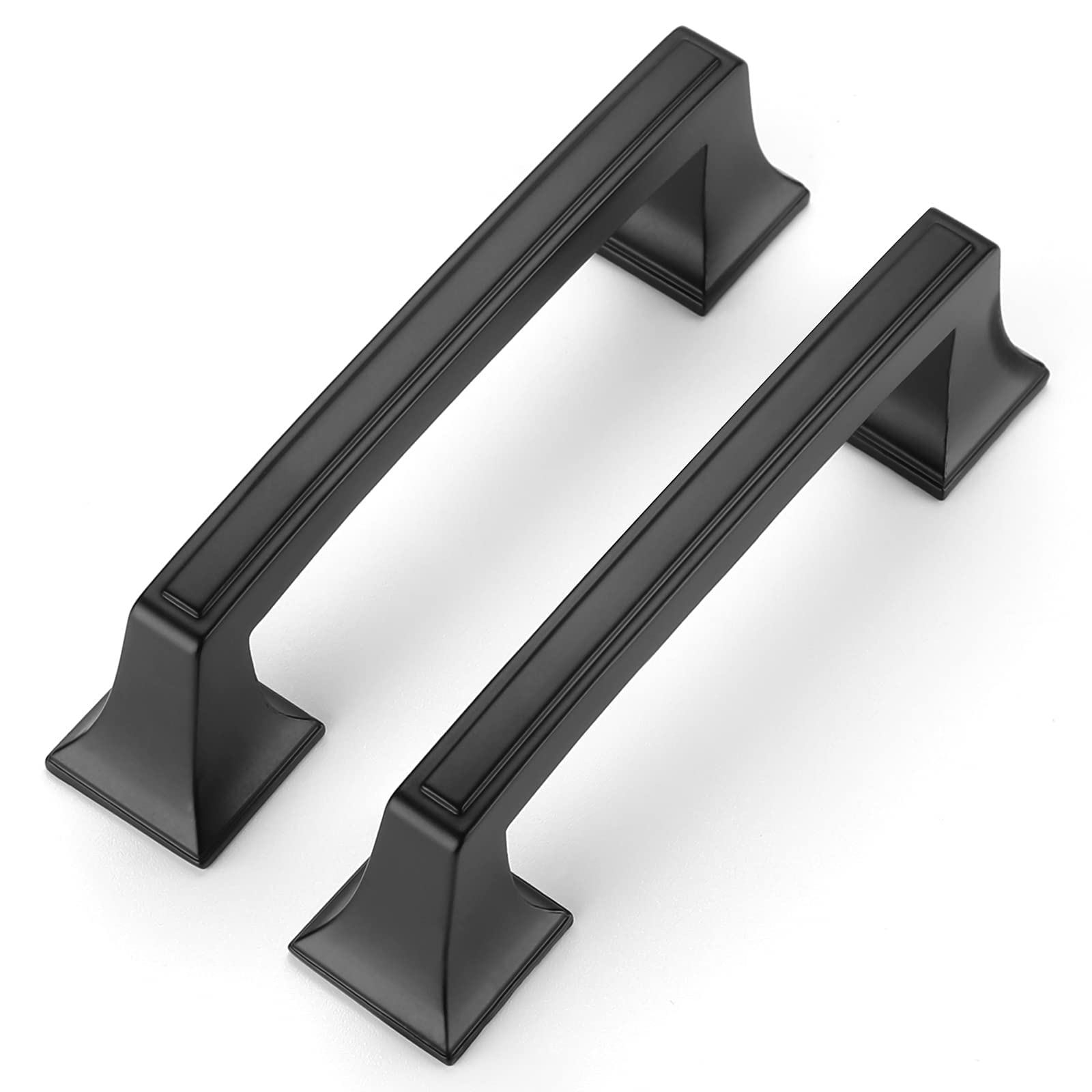 goldenwarm Black Cabinet Handles 3 inch Drawer Pulls,10 Pack - Kitchen Cabinet Hardware Black Drawer Pulls Cupboard Door Handles Black Drawer Handles Solid Kitchen Cabinet Hardware