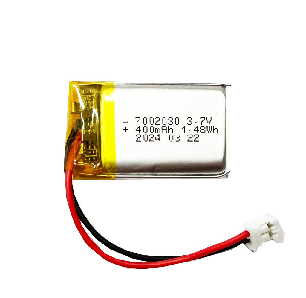 FITHOOD 702030 Battery 3.7v 400mAh Lithium Polymer Rechargeable Battery with with JST Connector for Household Appliances