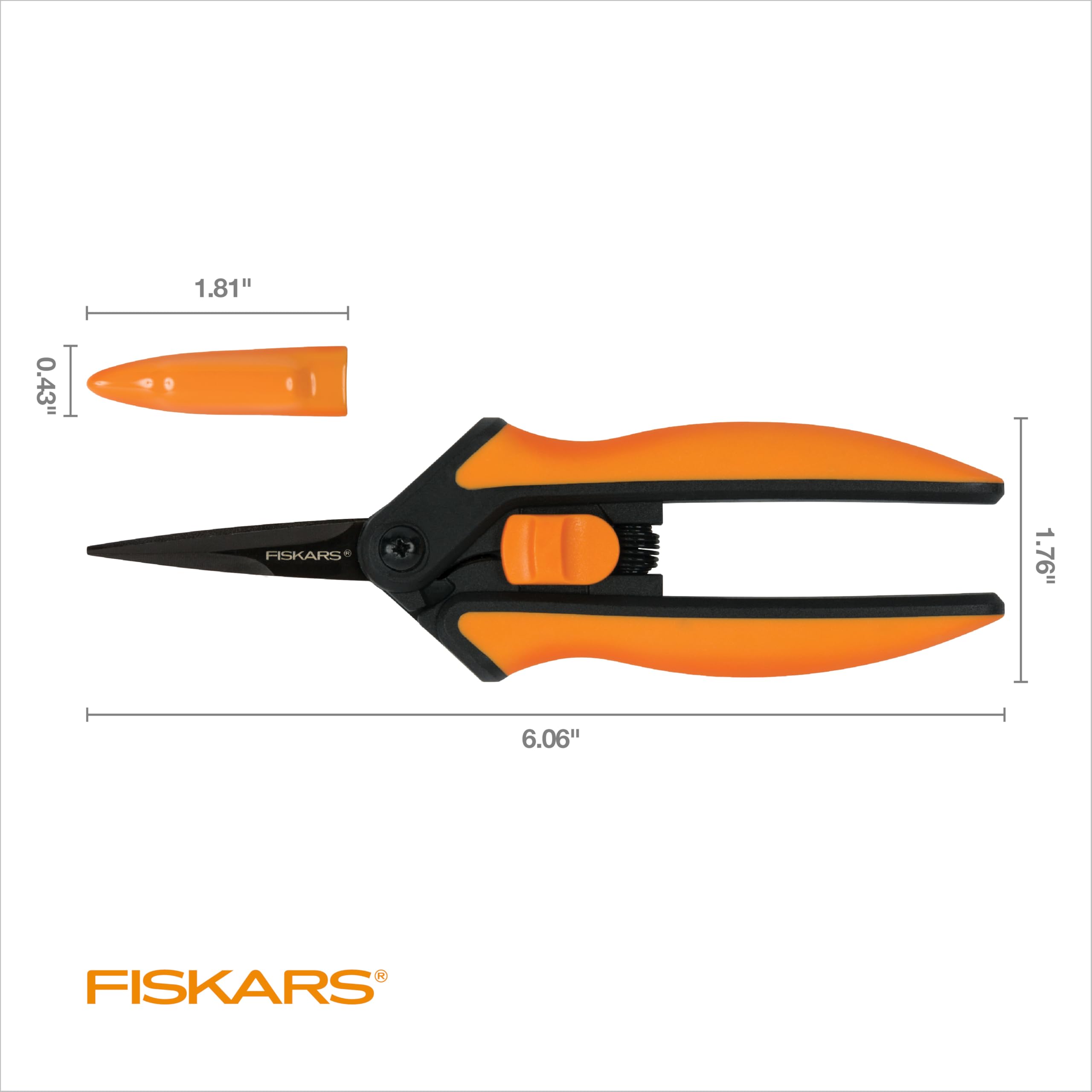 Fiskars Non-Stick Softgrip Micro-Tip Pruning Snip