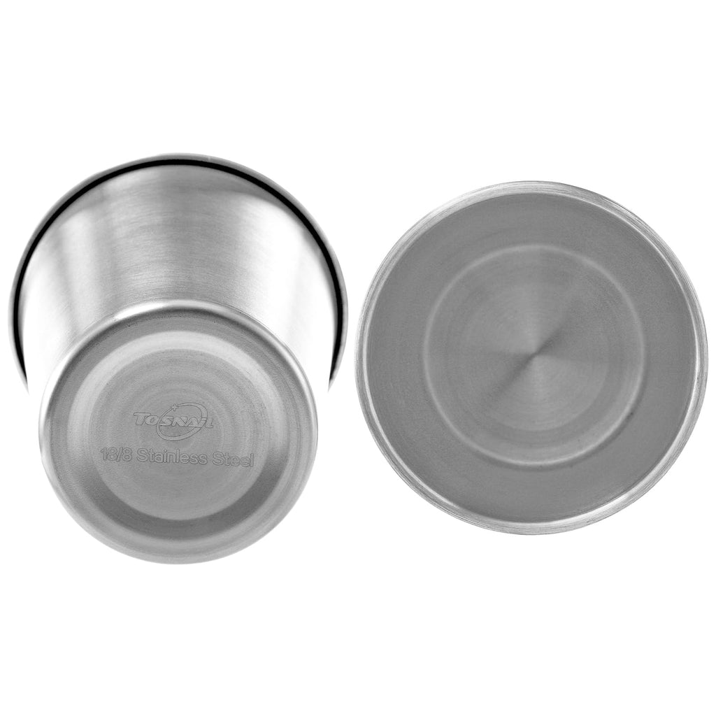 Tosnail 8 Pack 8 oz Stainless Steel Cups, Small Metal Cups, Unbreakable Drinking Glasses, Water Tumblers