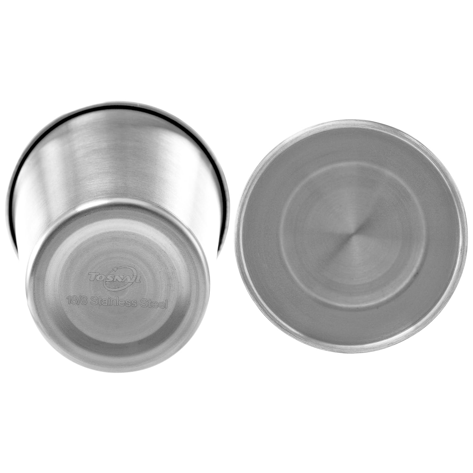 Tosnail 8 Pack 8 oz Stainless Steel Cups, Small Metal Cups, Unbreakable Drinking Glasses, Water Tumblers