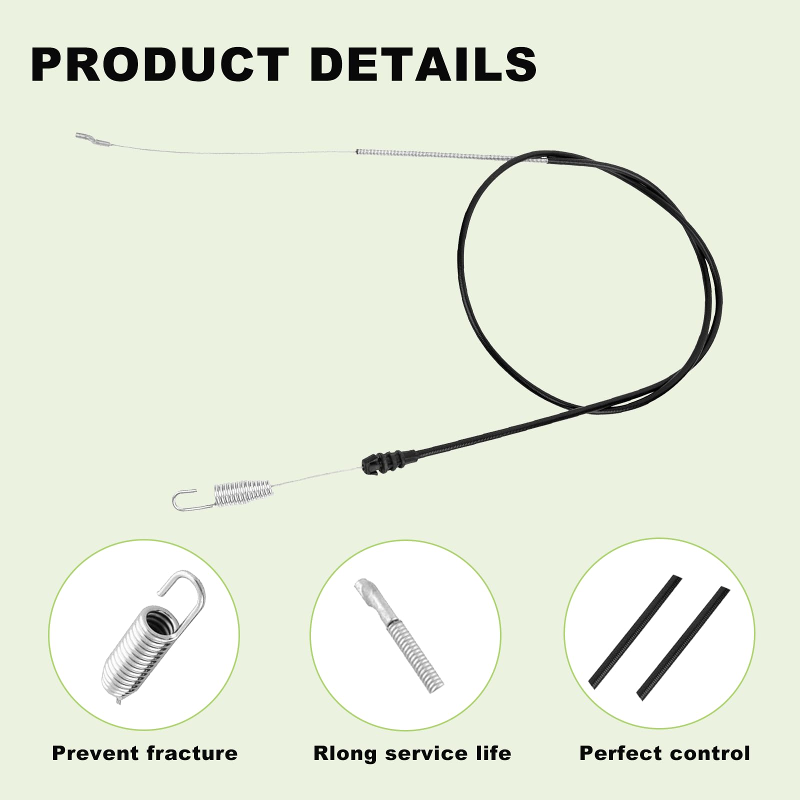 105-1845 Traction Control Cable Compatible with 22" Toro Recycler Model,Replaces for Front Wheel Drive Lawnmower (1)