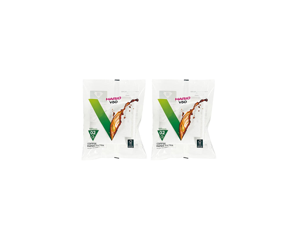 Hario V60 Misarashi Coffee Paper Filter (Size 02, 200-count, White)