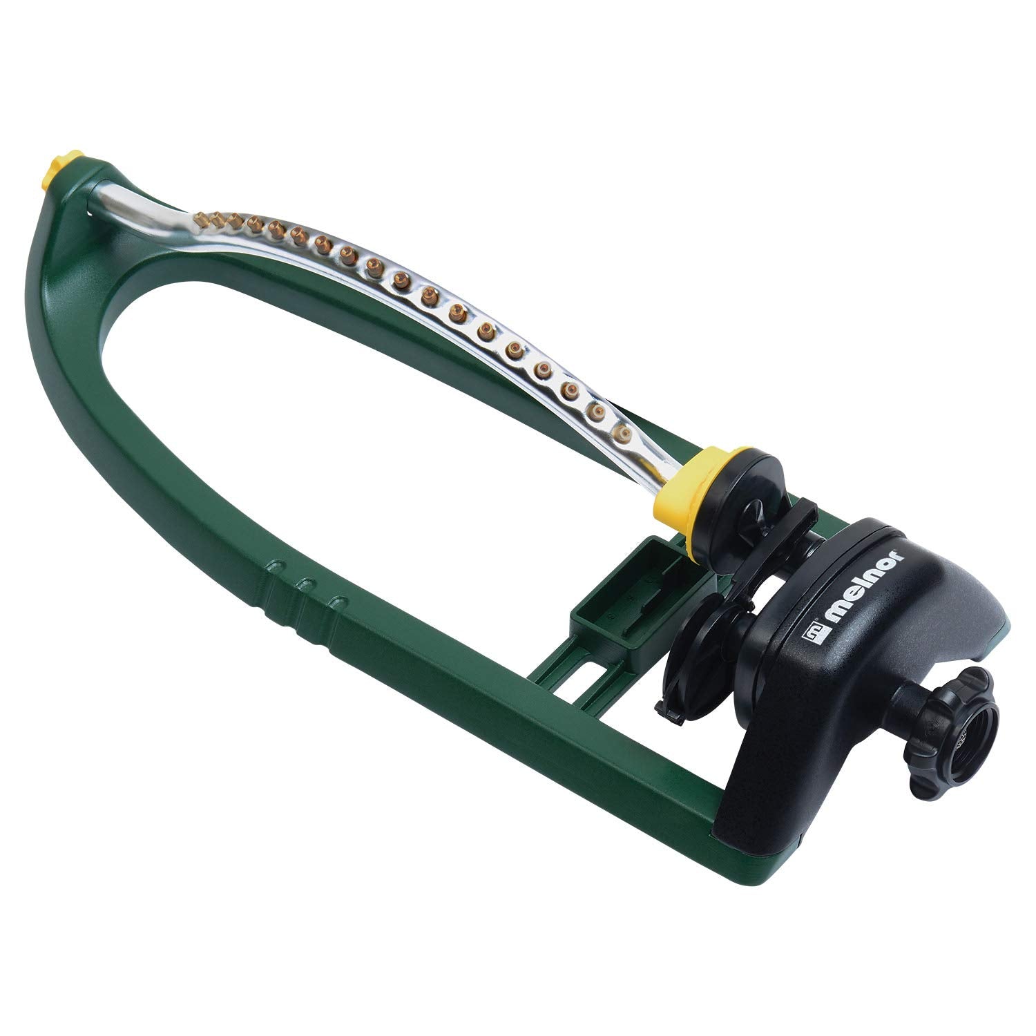 Melnor 65048-AMZ Oscillating Sprinkler with Brass Nozzles and QuickConnect Product Adapter Set, 3,400 sq. ft, Amazon Bundle