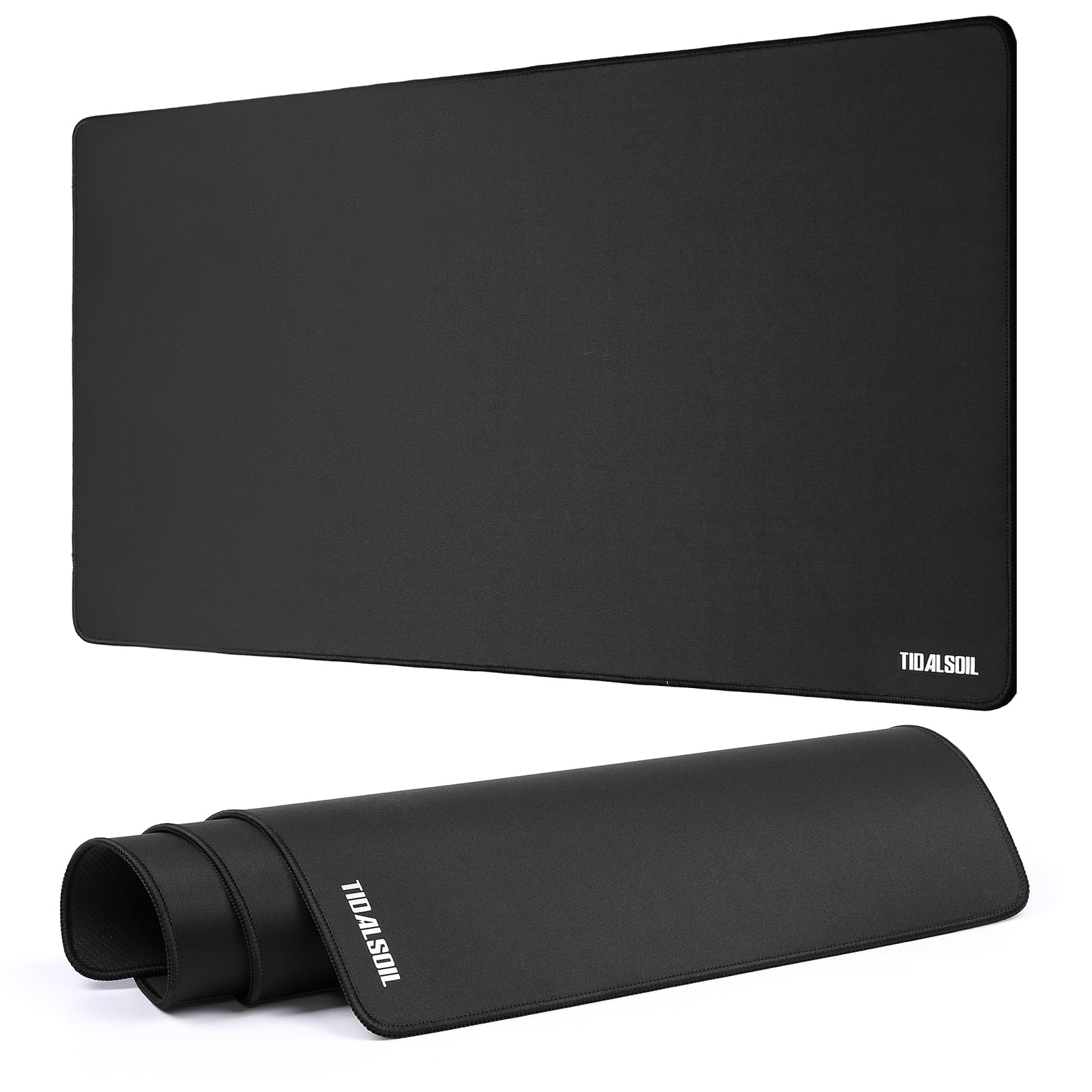 TIDALSOIL Large Gaming Mouse Pad 90 x 40 cm – Oversized Extended Desk Pad with Non-Slip Base, Stitched Edges Mousepad, Smooth Surface for Keyboard, Mouse, Office, Gaming and Work