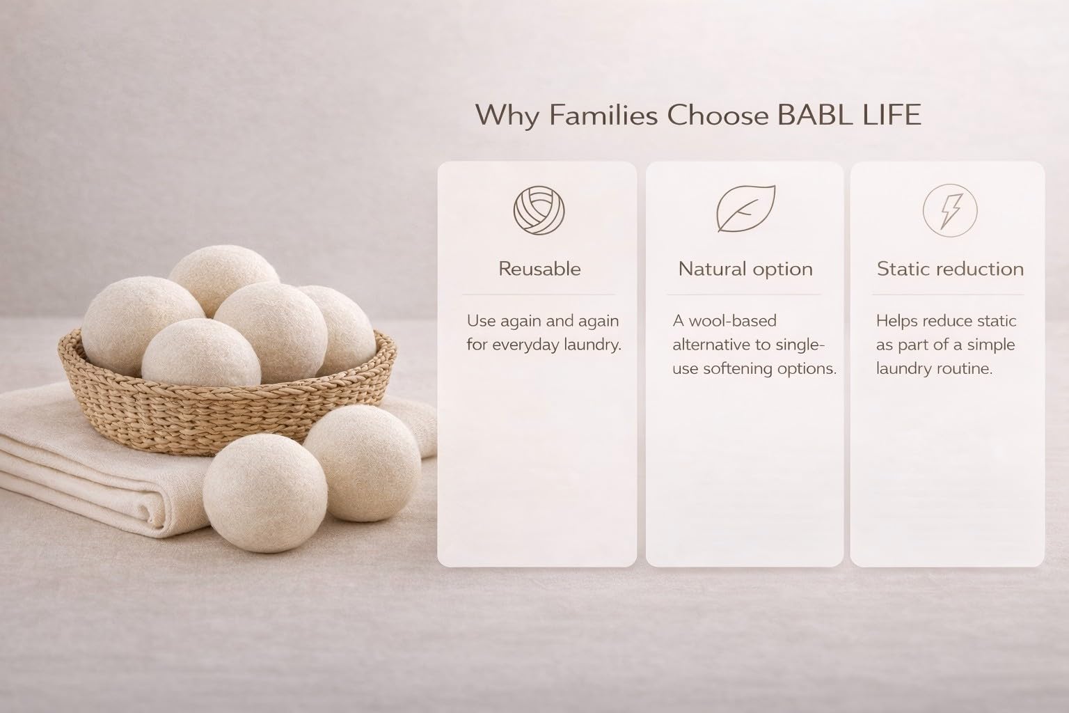 Updated Version(Made of The Latest Shearing) Wool Dryer Balls Pack of 6 XL,Premium Reusable New Zealand Natural Fabric Softener,Saves Drying Time, Handmade Dryer Balls…