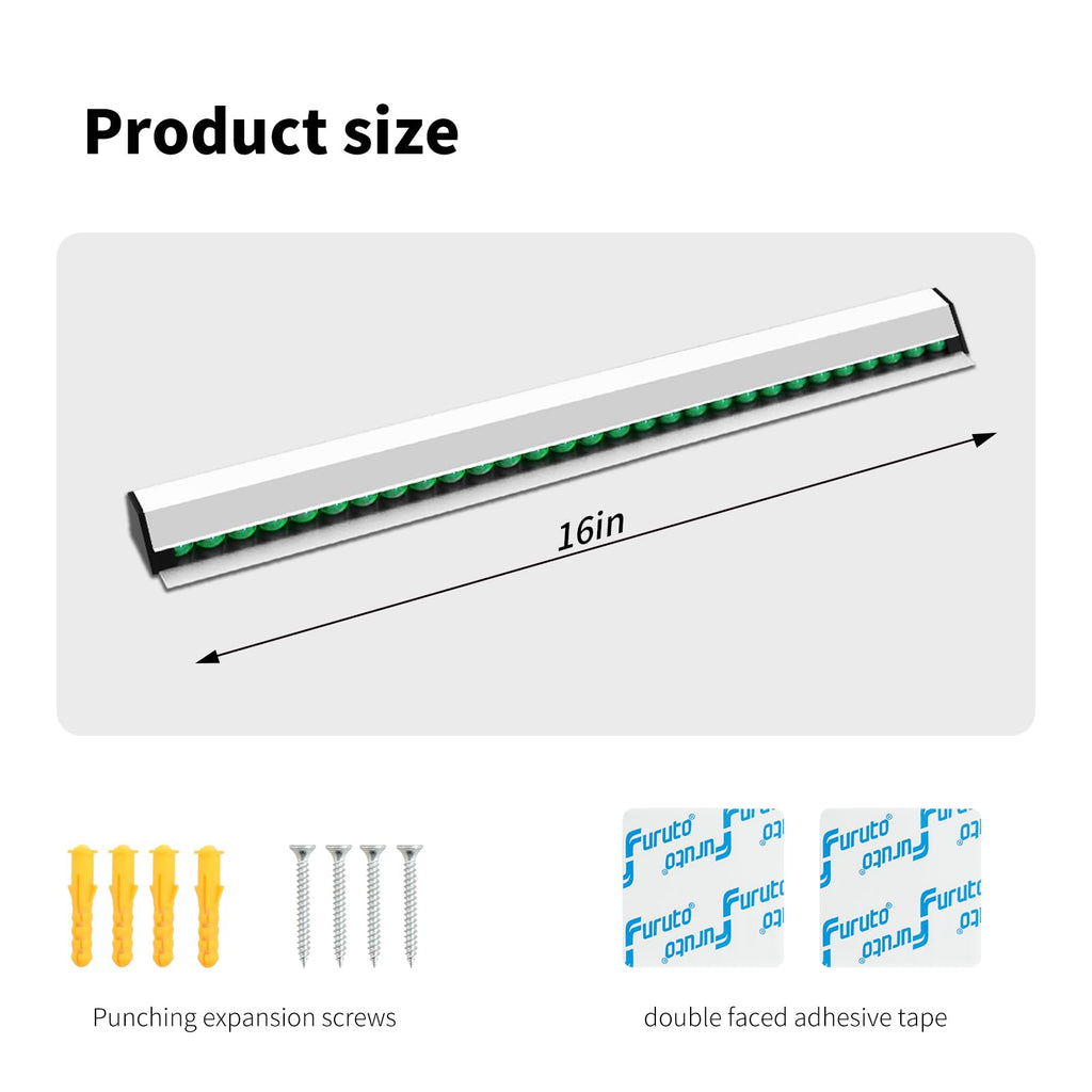 Restaurant Ticket Holder, 16/18/24/28/30" Check Rack Order Receipt Rail Display Slide for Commercial Kitchen Cafes Pubs Bars 2 Pcs (16 Inch)