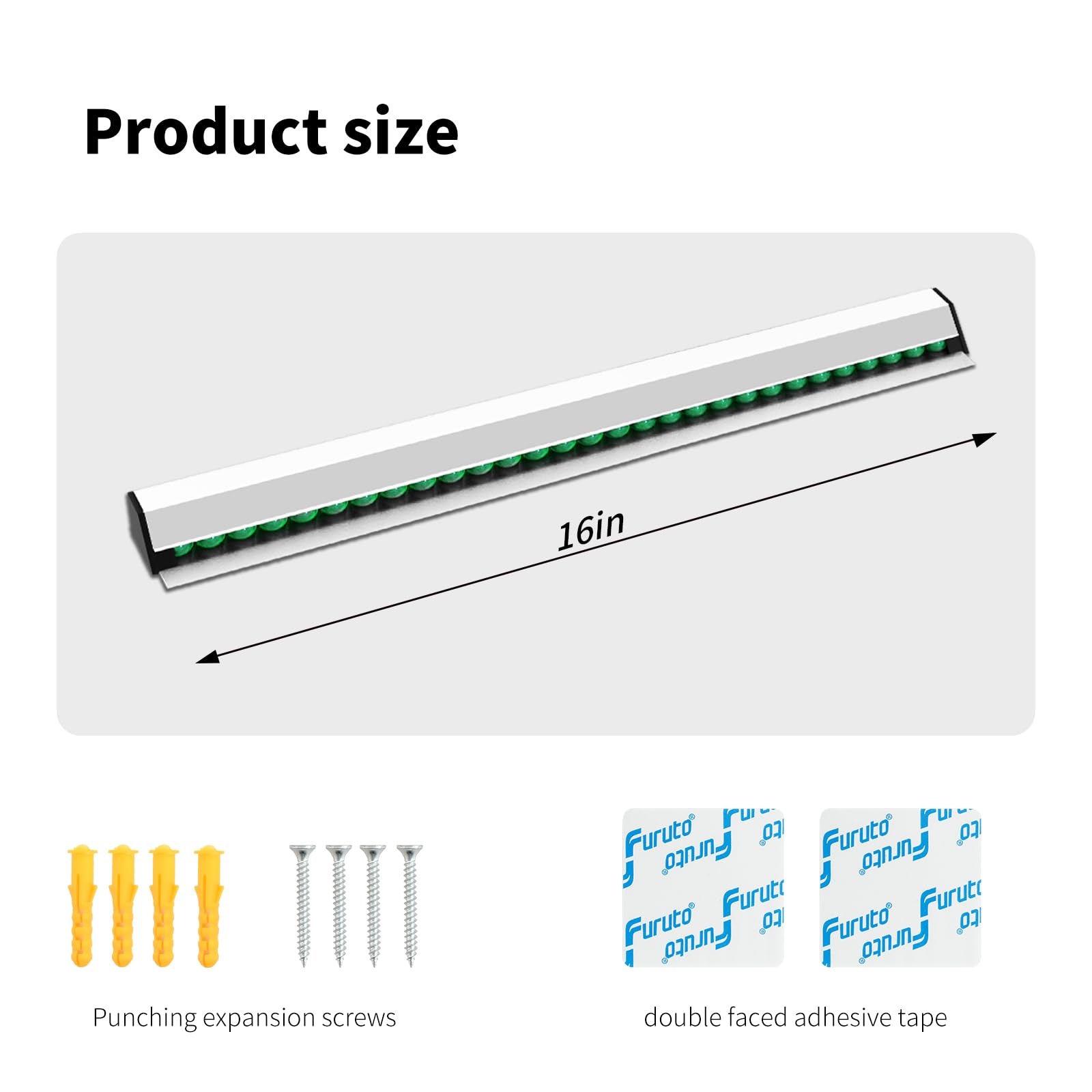 Restaurant Ticket Holder, 16/18/24/28/30" Check Rack Order Receipt Rail Display Slide for Commercial Kitchen Cafes Pubs Bars 2 Pcs (16 Inch)