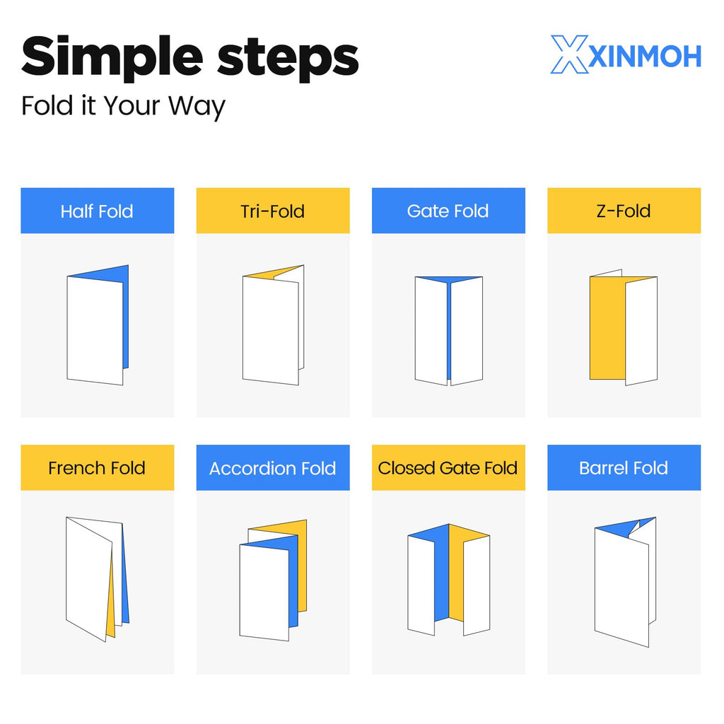XXINMOH 100 Sheets Inkjet Glossy Brochure and Flyer Paper 8.5x11 Inch 37lbs 140gsm, Photo Printing Paper, Glossy Cardstock, Professional Quality Double Sided Instant Dry and Water-Resistant