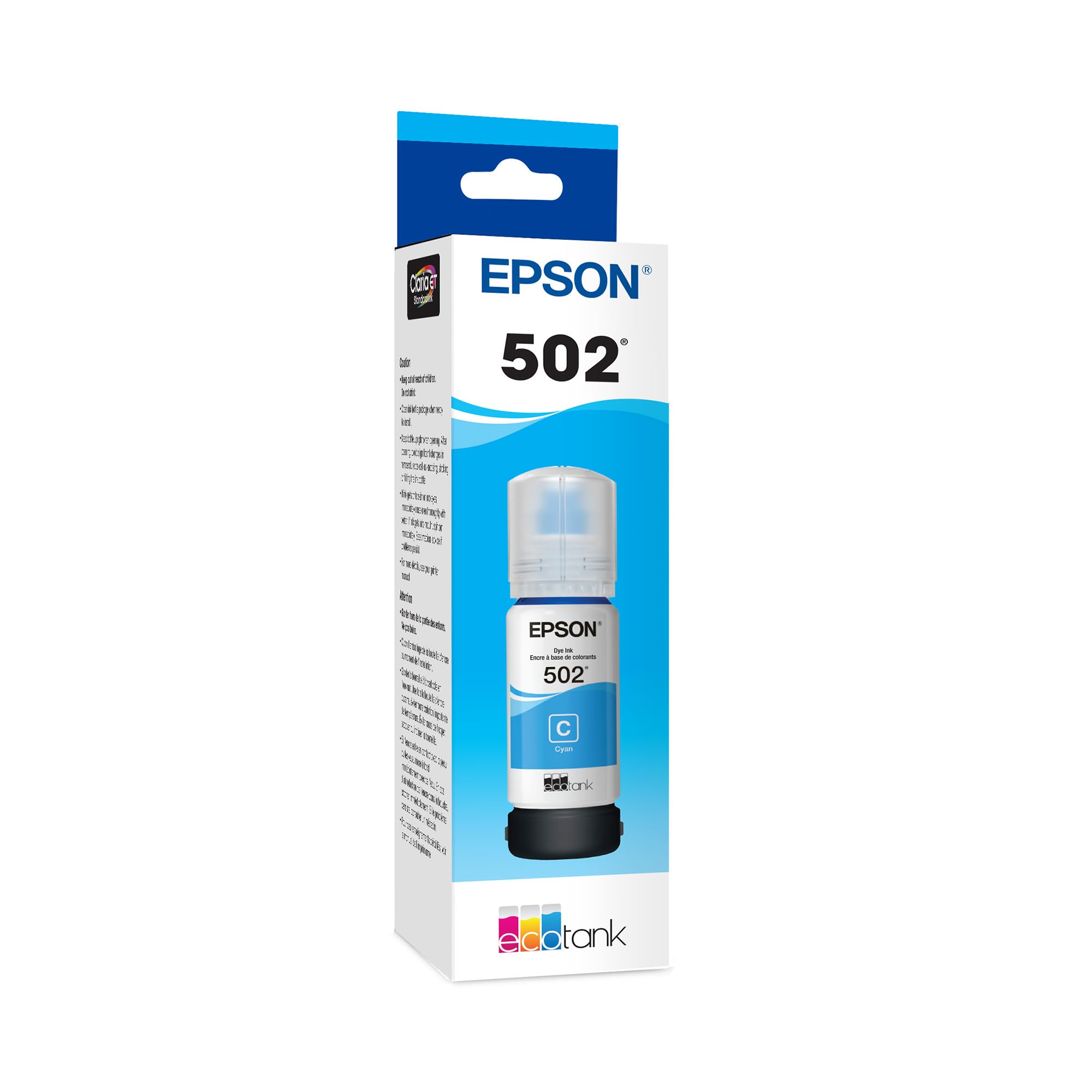 EPSON 522 EcoTank Ink Ultra-high Capacity Bottle Black (T522120-S)Works with ET-2720, 2800, 2803, 2840, 4700, 4800, 4810