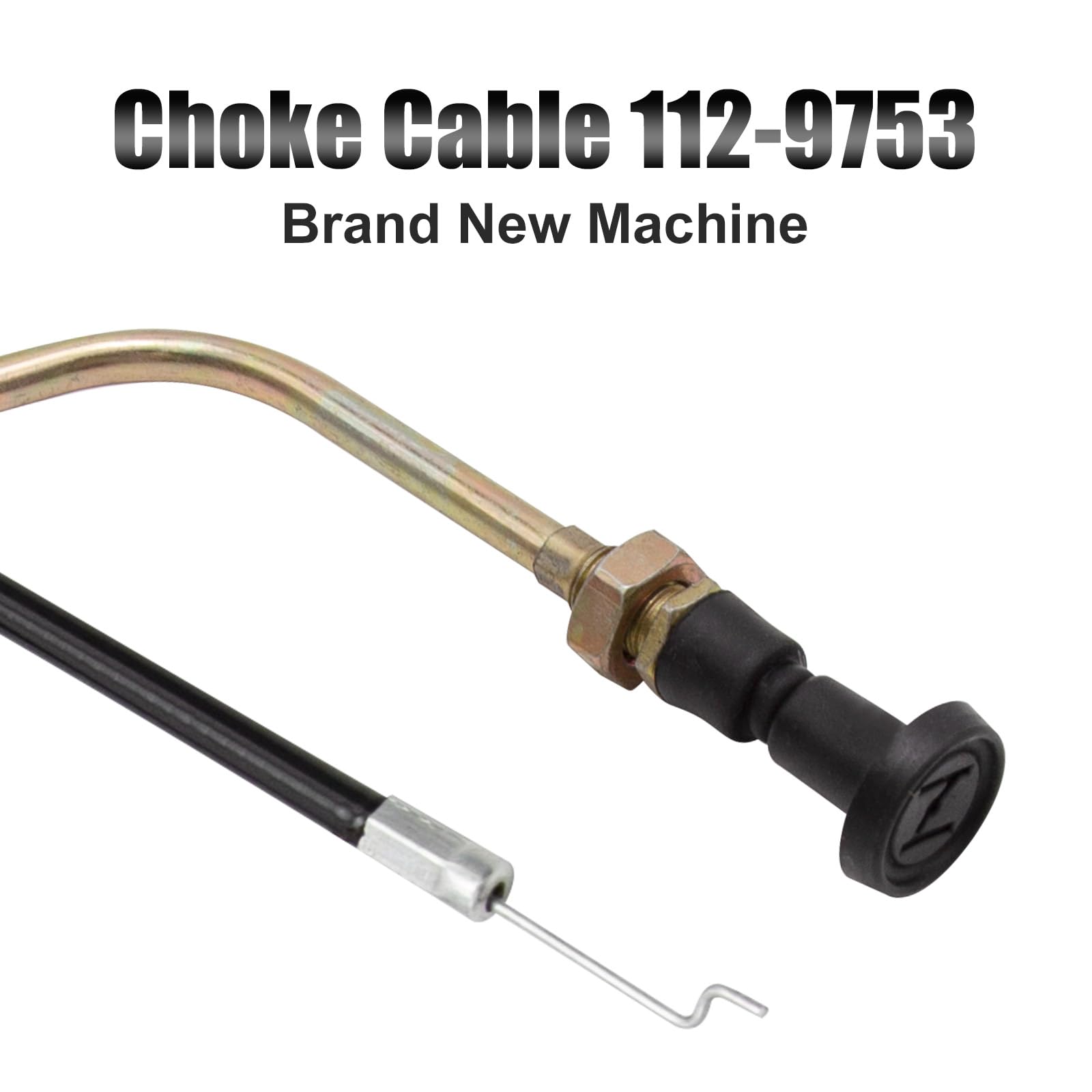 Zreneyfex 112-9753 Choke Cable Replacement for Toro TimeCutter 74365, 74366, 74374, 74376, 74386, 74387, 74390, 74395