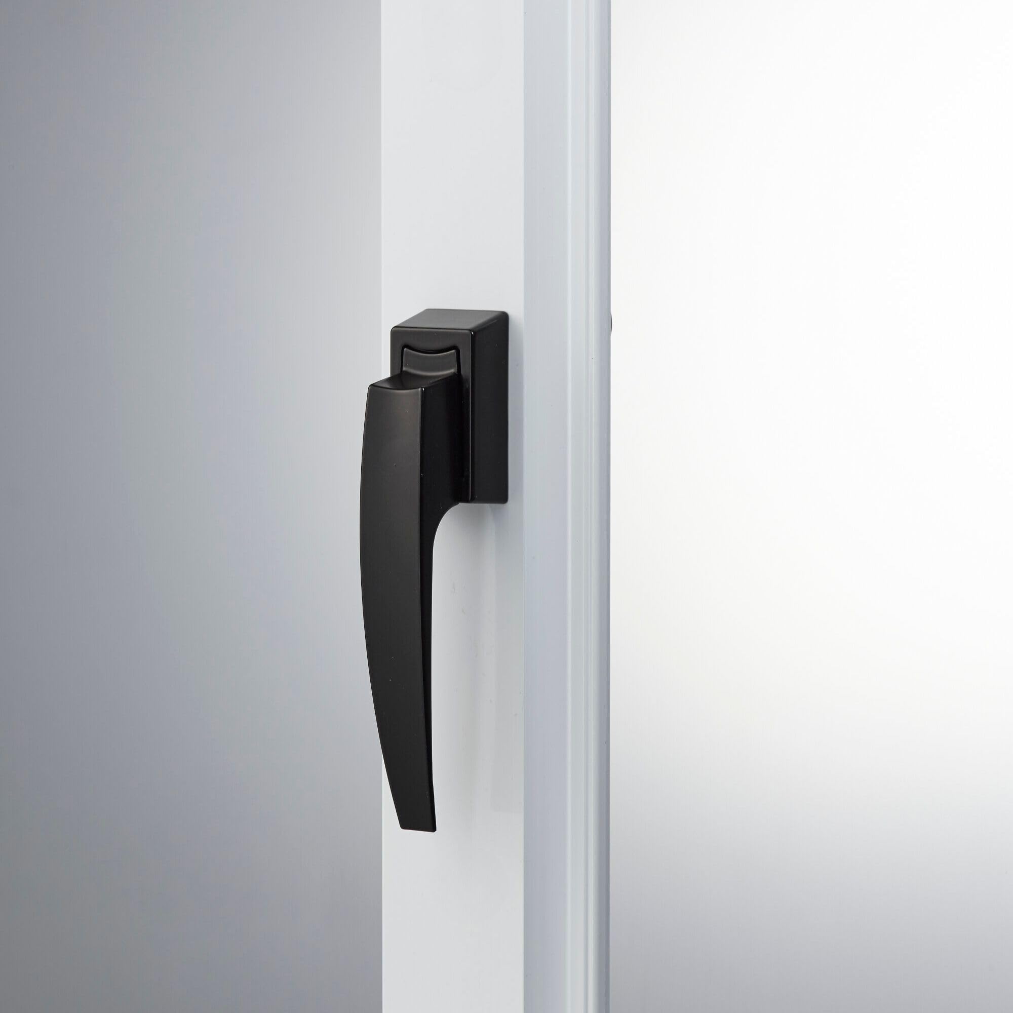 Ideal Security Model 1994 VP Pull Handle Set for Storm and Screen Doors, Fits 1 to 2-1/8 inches Thick Doors, Matte Black