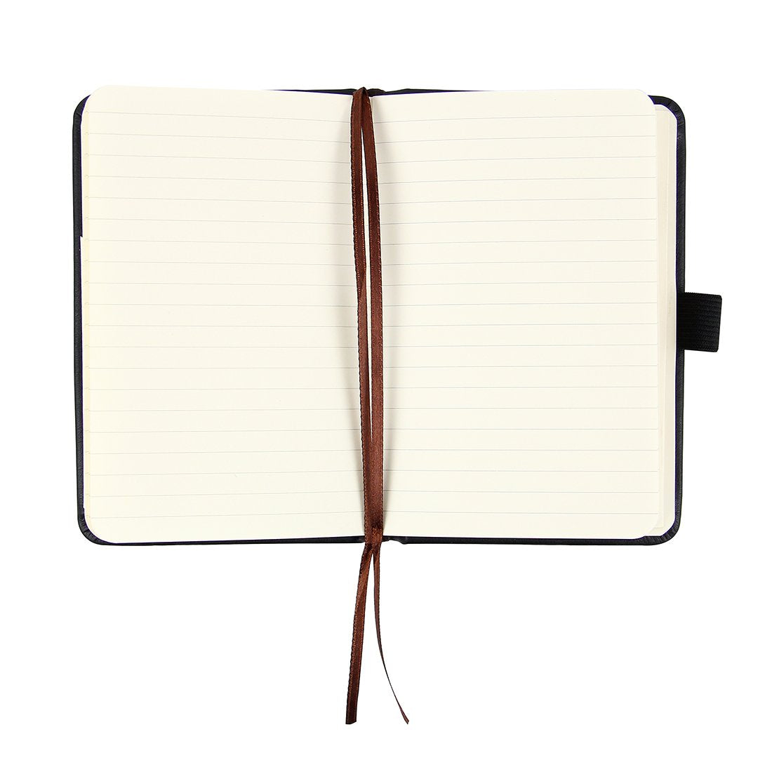 newestor (2-Pack Pocket Notebook 3.5" x 5.5", Small Hardcover Journal with Pen Holder, Inner Pockets, 100gsm Thick Ruled/Lined Paper, Black
