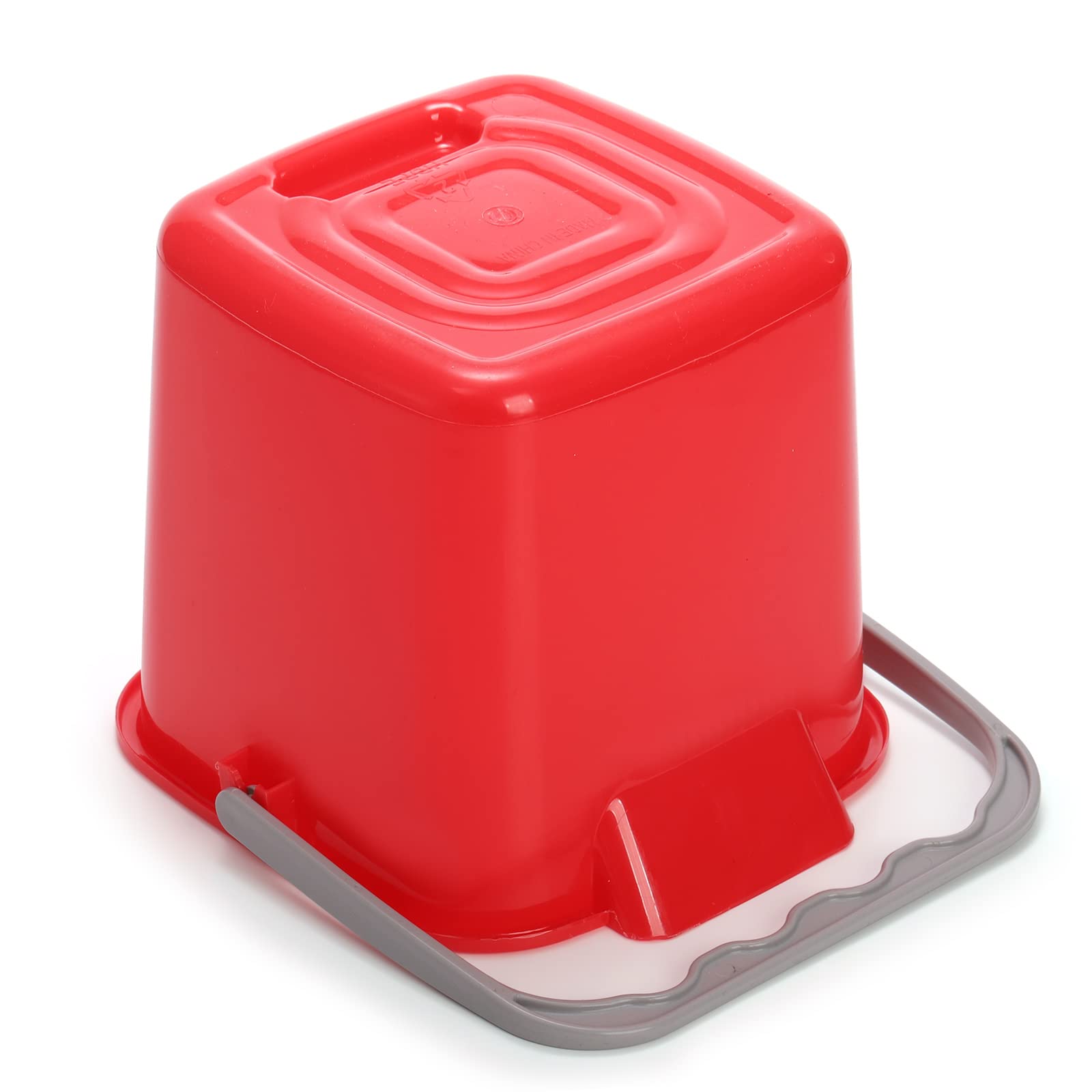 Peohud 4 Pack Sanitizing Buckets, 3 Quart Small Cleaning Pail, Square Cleaning Bucket Detergent Bucket with Spout and Handle for Home, Offices, School, Commercial Use