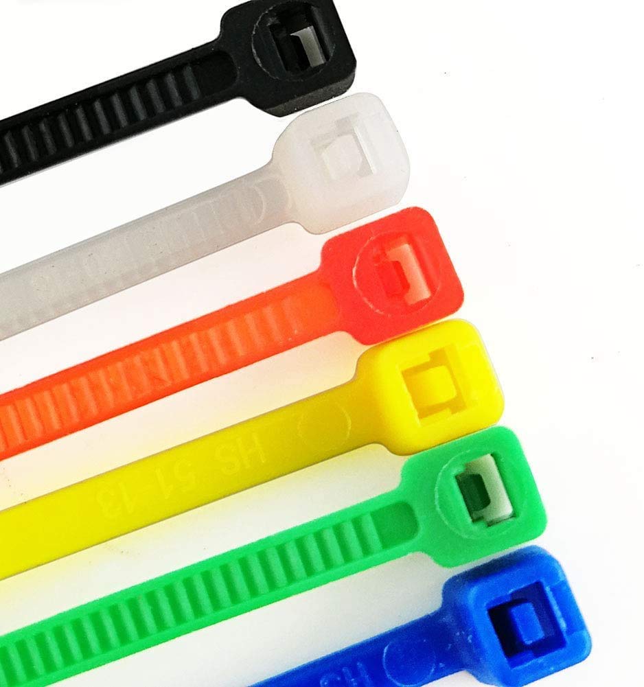 1200 Pieces Zip Ties, Multi-Purpose Assorted Colored Self-Locking Nylon Cable Zip Ties in 12 Different Colour for Home Office Garden Garage and Workshop,4 inch