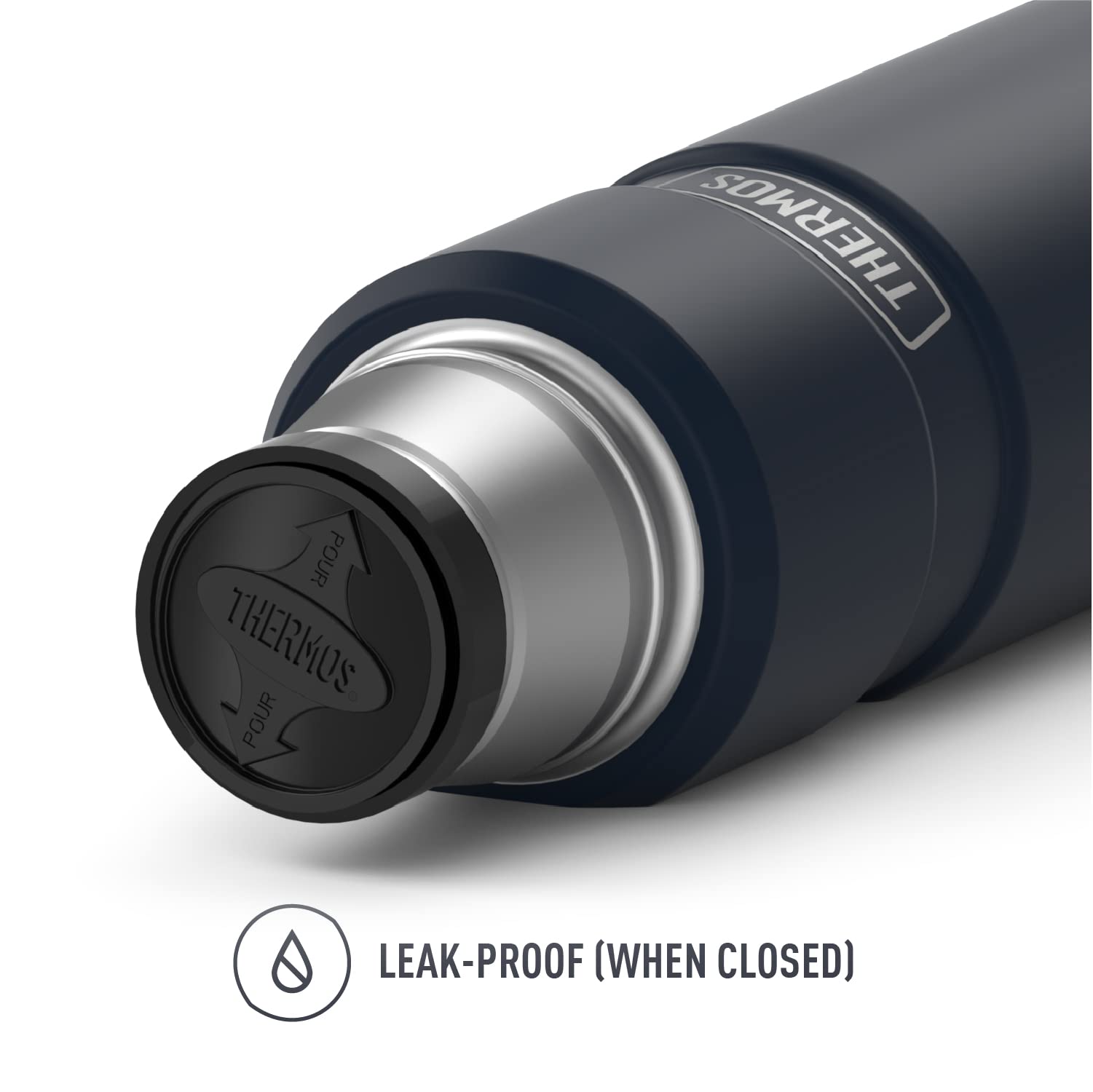 Thermos Stainless Tumbler, 16 Ounce, Matte Blue