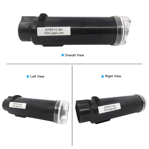 4 Colors Compatible Toner Cartridges 6510 6515 【Extra High Yield】 5500 Pages BK, 4300 Pages CMY for Xerox Phaser 6510n 6510dn 6510dni 6510dnm WorkCentre 6515 6515n 6515dn 6515dni 6515dnm VICTORSTAR