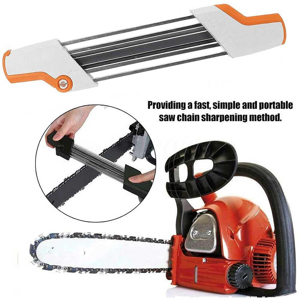 YTING 2 in 1 Metal Easy Chainsaw File Sharpener 4.8mm Replace for Stihl 325 Chain