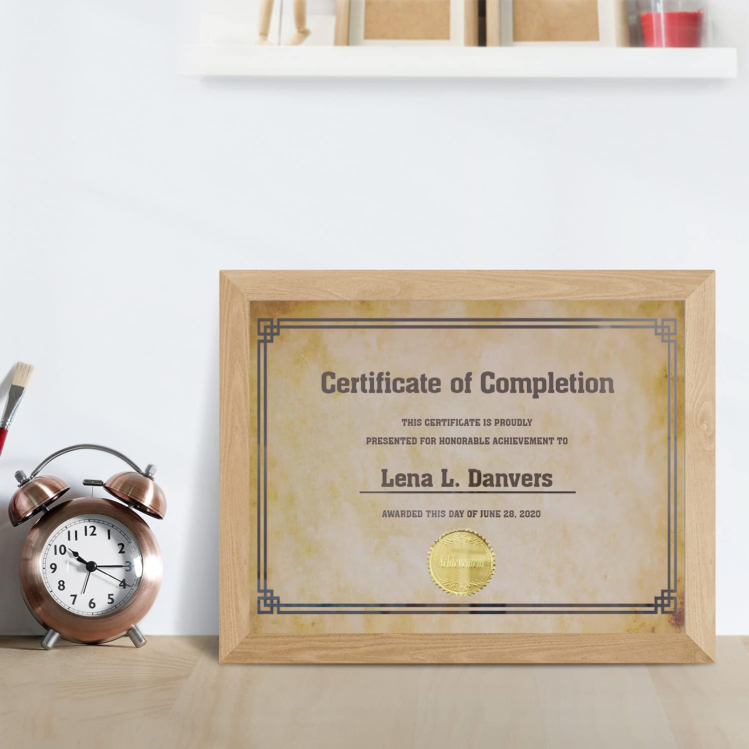 SOYANGNEK 100 Sheets Vintage Paper 8.5 x 11 Antique Looking Letterhead Paper 120GSM Thicker Double-Sided Aged Parchment Paper for Printing Certificate Writing Invitation Resume Award Craft