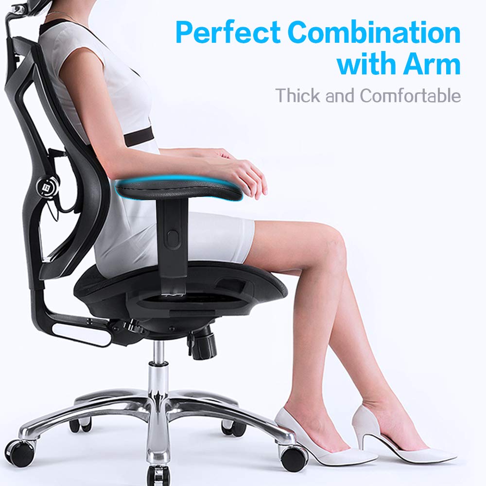 Office Chair Armrest Replacement Pads, 1 Pair Chair Arm Rest Pads Universal Soft PU Leather Office Chair Parts