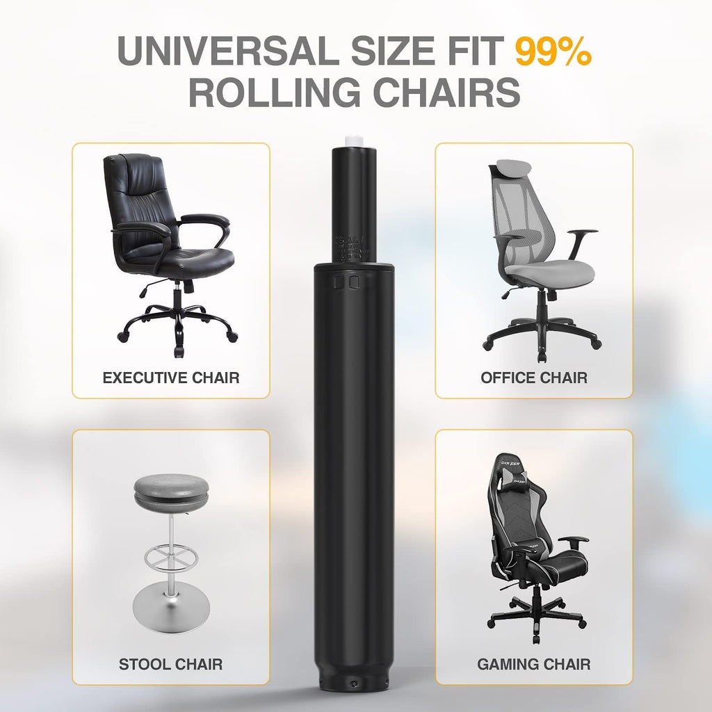 Fravnevi Office Chair Gas Lift Cylinder-Office Chair Replacement Parts, Heavy-Duty Gas Lift Cylinder Fits Most Chairs,Highest End Class 4 Hydraulic Pneumatic Piston,Universal Size