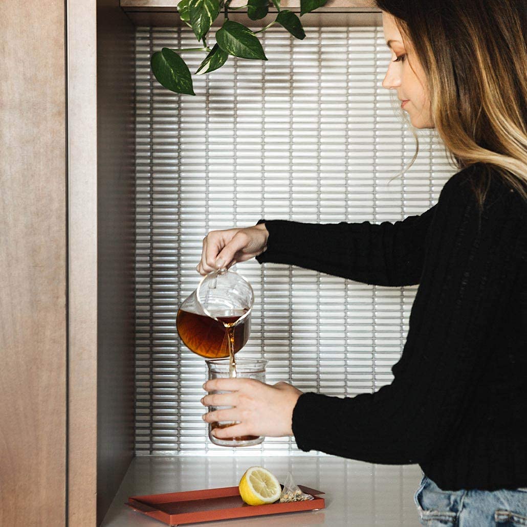 Fellow Mighty Small Glass Serving Carafe for Coffee, Clear 5mm Borosilicate Glass, 10 oz/300mL Capacity, No-Drip Spout, Sturdy Handl