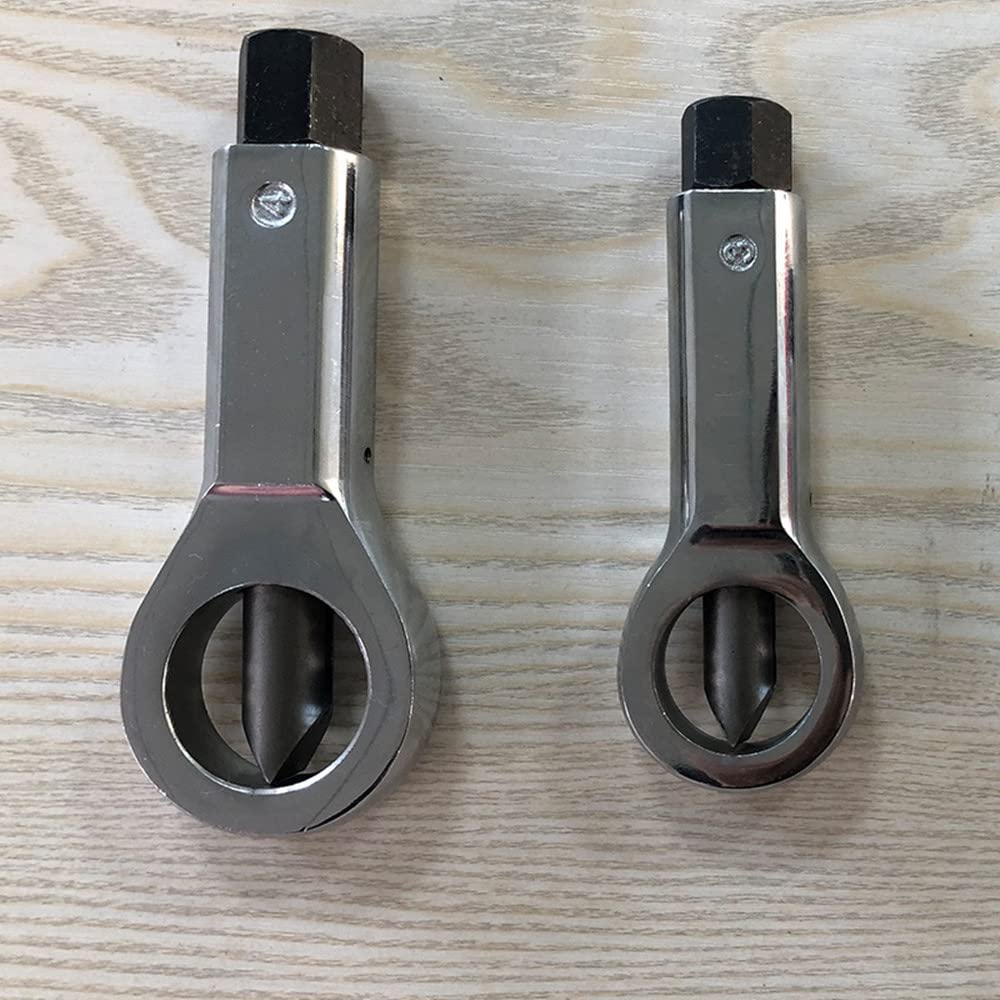 Nut Splitter Heavy Duty Set, 4 PCS Adjustable Rusted Nuts Broken Damaged Screw Nut Cracker Tool, Corroded Stuck Nut Removal Splitting Tools (Remove Nut Dia. 9-12mm 12-16mm 16-22mm 22-27mm)