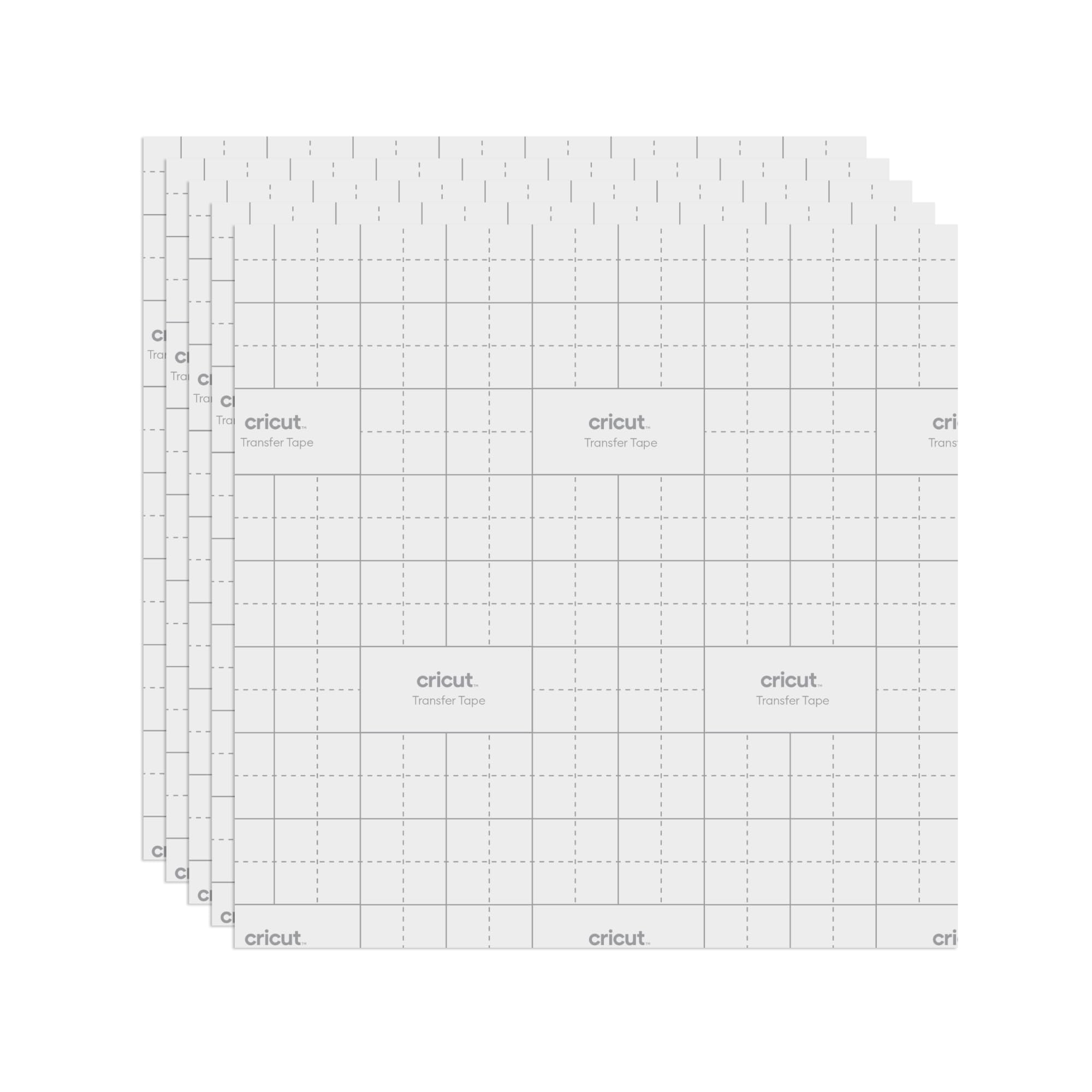 Cricut Value Transfer Tape-Flat Pack-12x12 in (75), Clear