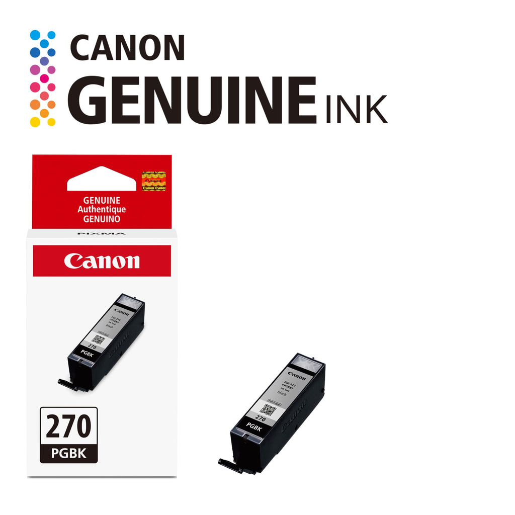 Canon Genuine Canon PGI-270 Ink Cartridge, Black