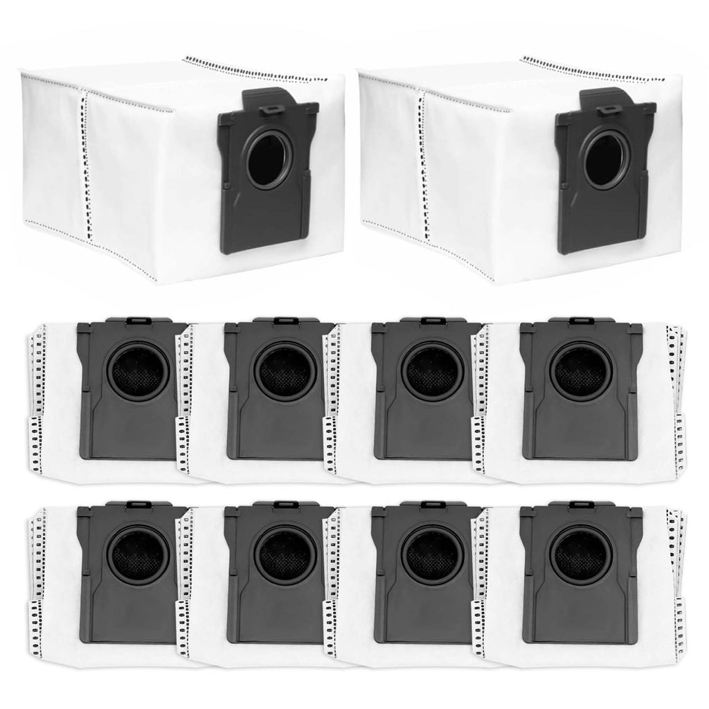 10 Pack Disposable Dust Bags Replacement for Dreame X50 Ultra/X40 Ultra/X30 Ultra/L50 Ultra/L40 Ultra/L10s Ultra Gen 2/L10s Pro Ultra Robot Vacuum Cleaner, 3.2L Dust Bag Accessories Parts