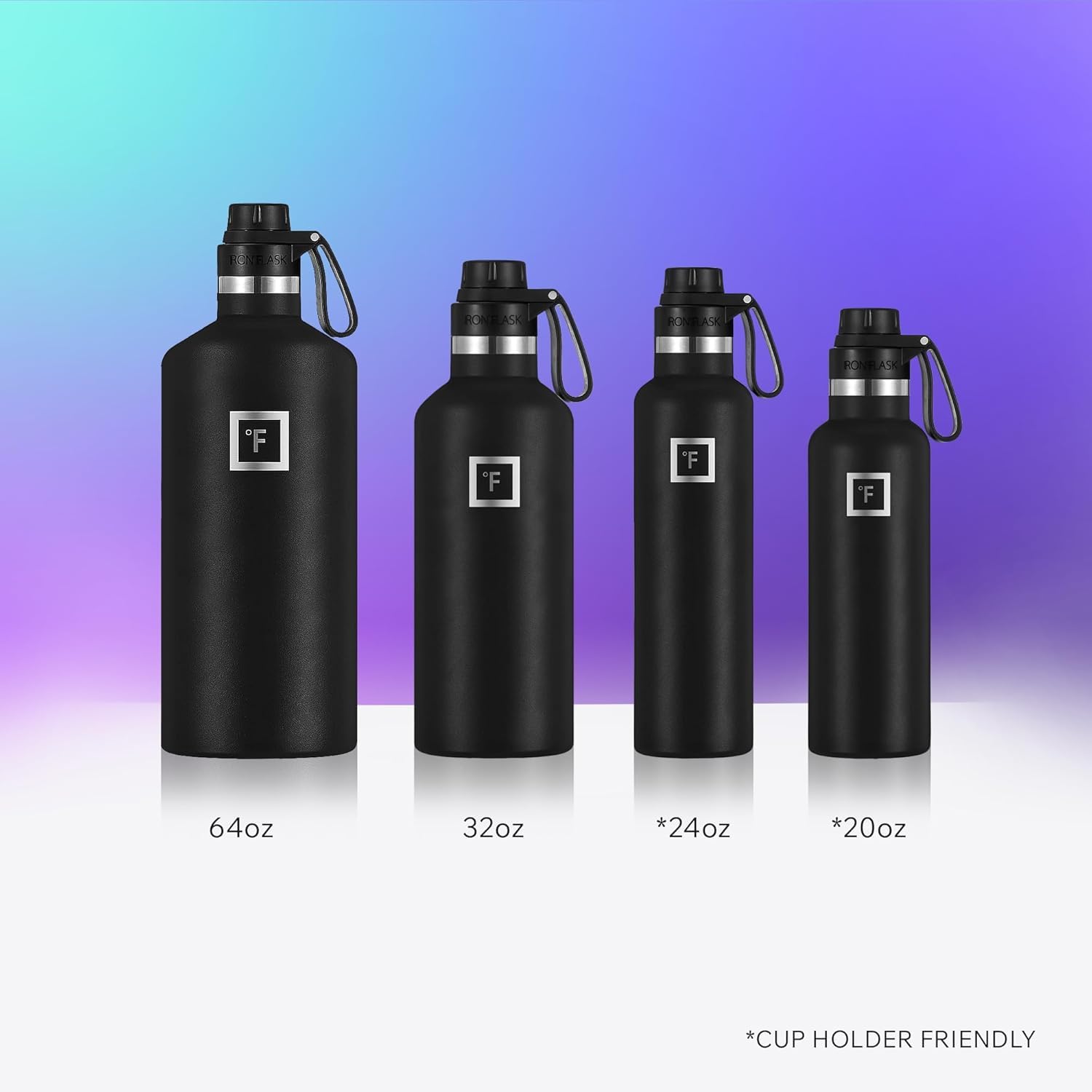 Camping & Hiking Hydration Canteen with Spout Lid (3 Lids) - Double Walled Stainless Steel Insulated Water Bottle - Leak Proof Flask for Sports Gym Travel - Vacuum & BPA Free