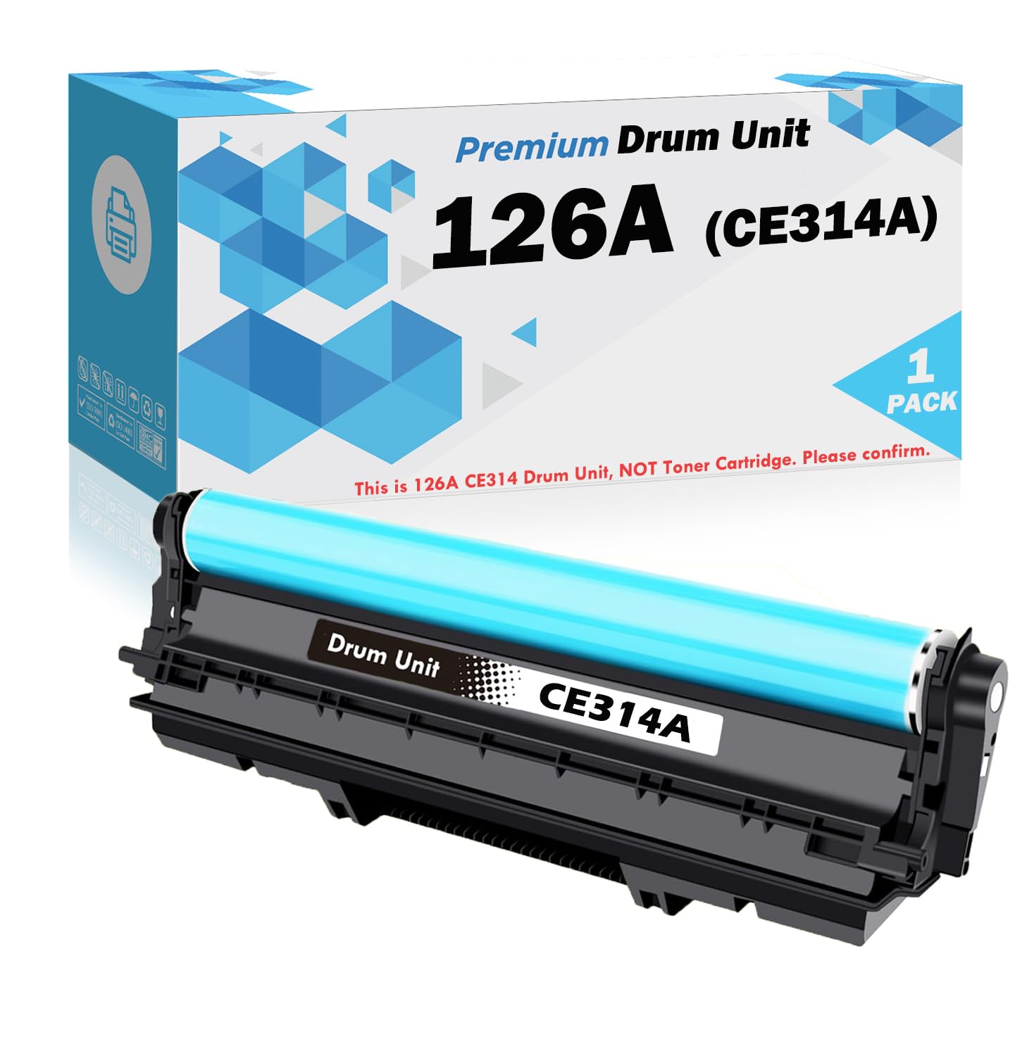 1PK Ultra Toner® Compatible Replacement for HP CE314A Drum Unit (This is Drum Unit, NOT 126A Toner Cartridge) HP LaserJet Pro 100 Color MFP M175a MFP M175nw CP1025 CP1025nw M275 MFP M176n MFP M177fw